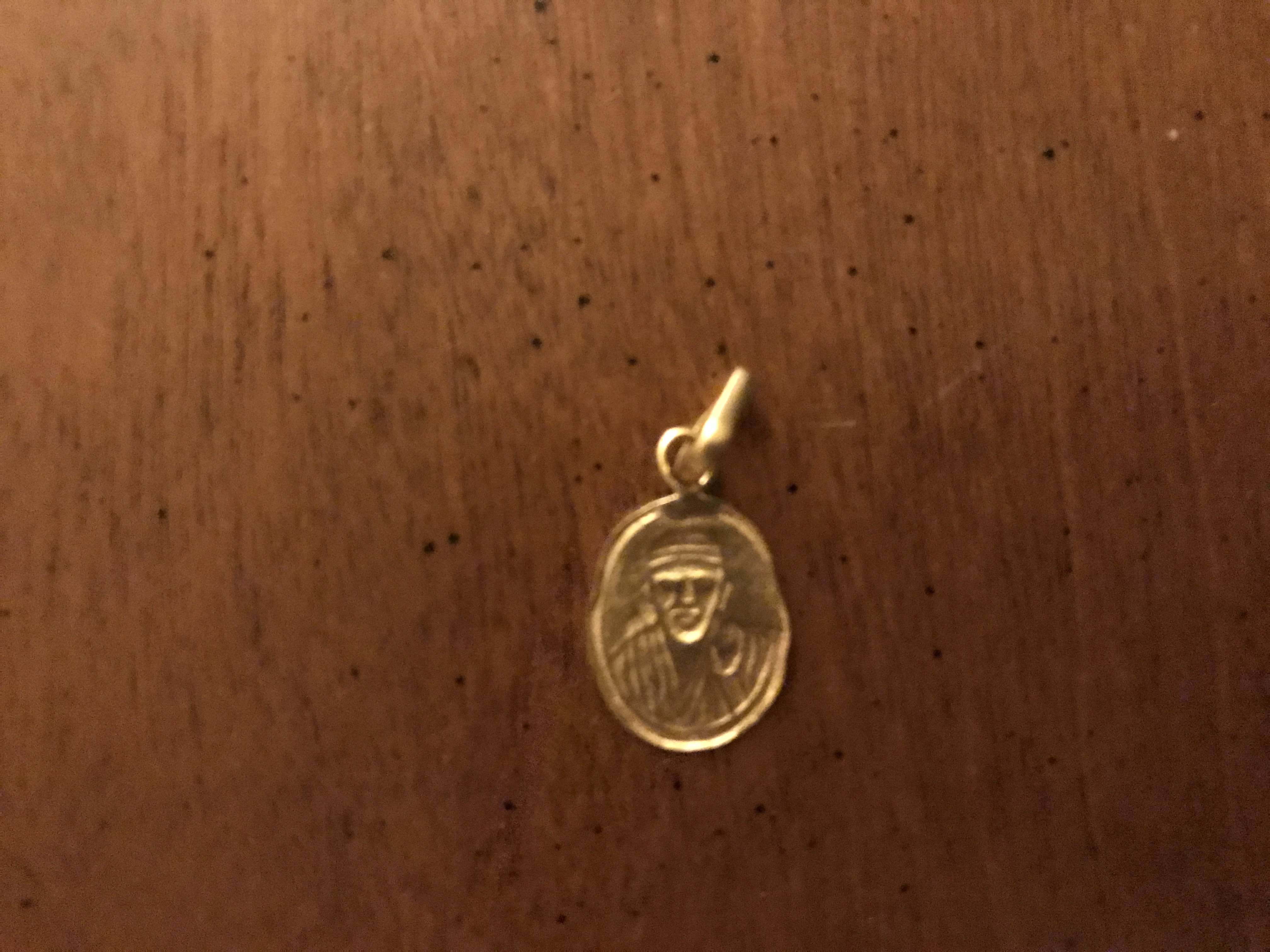 Gold Pendent Sai Baba
